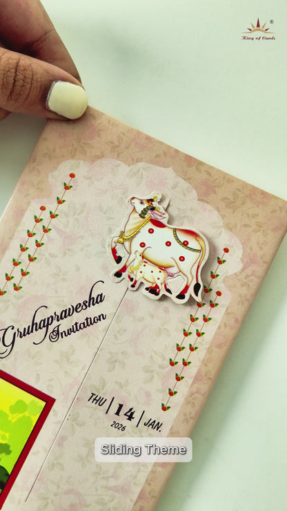 Pink House Warming Card - KNKRL117