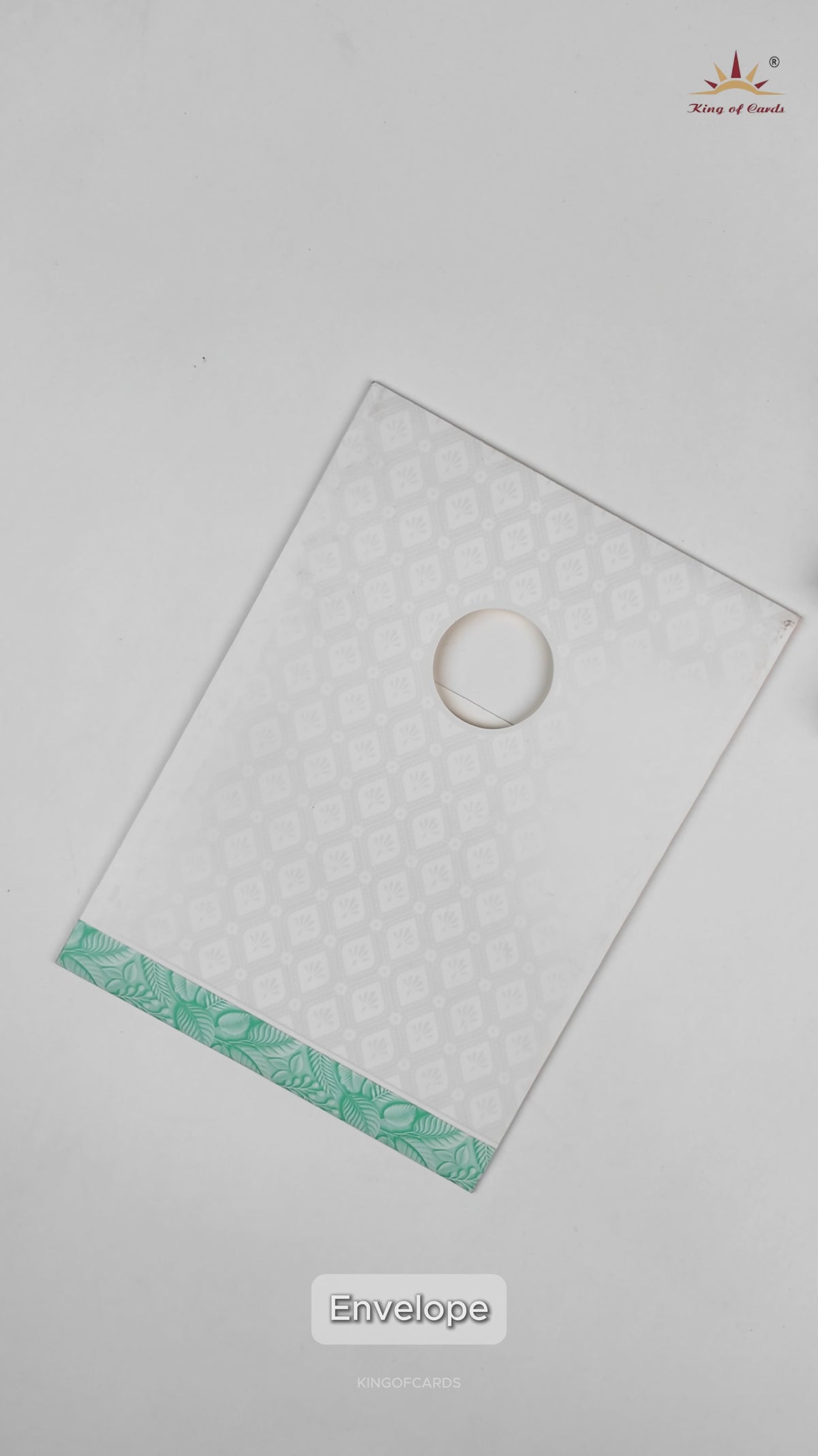 White Pastel Blue Balaji Padmavathi  Wedding Card - KNA2401B