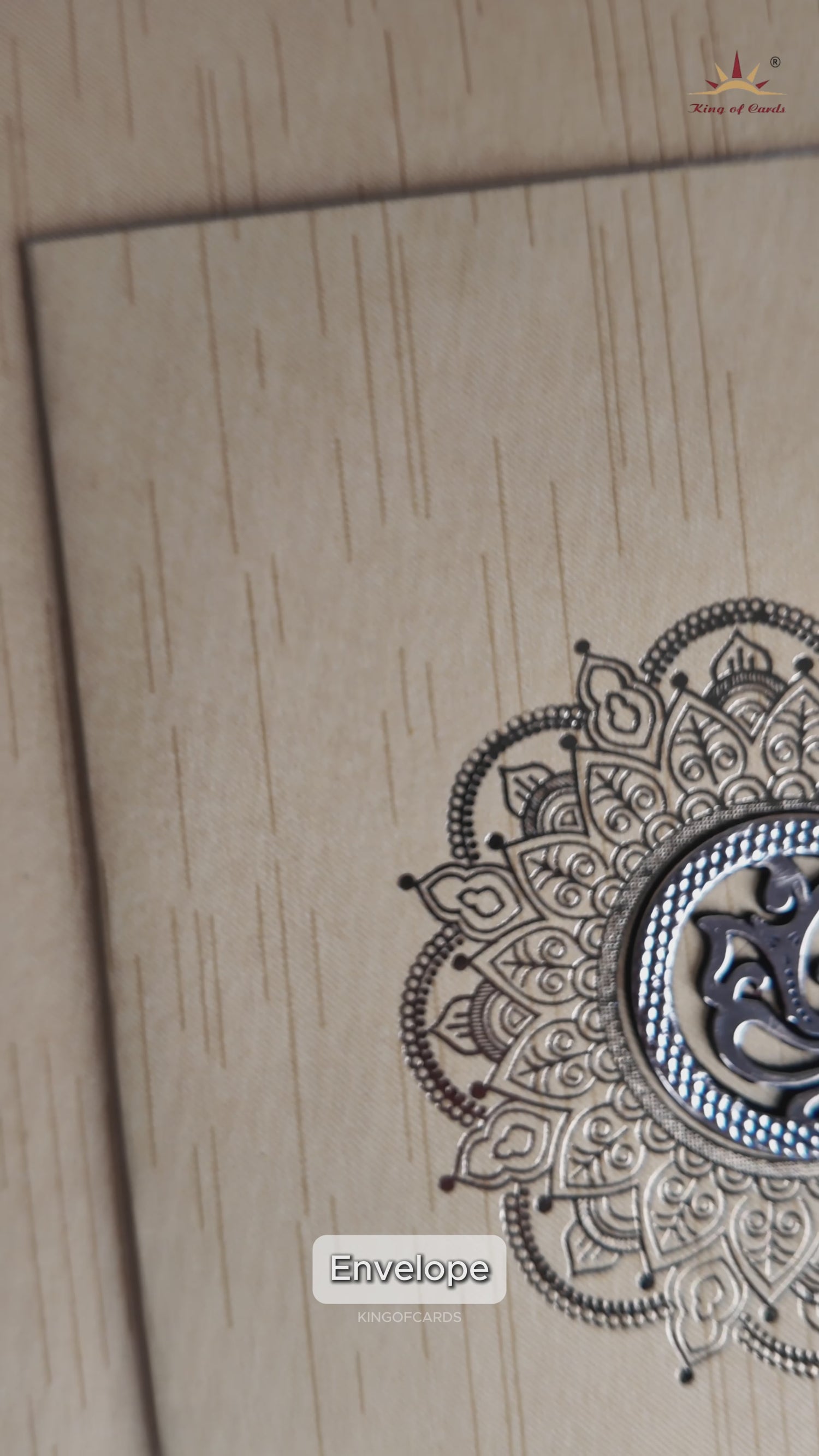 Yellow Golden Ganesha Wedding Card-KNKR026G