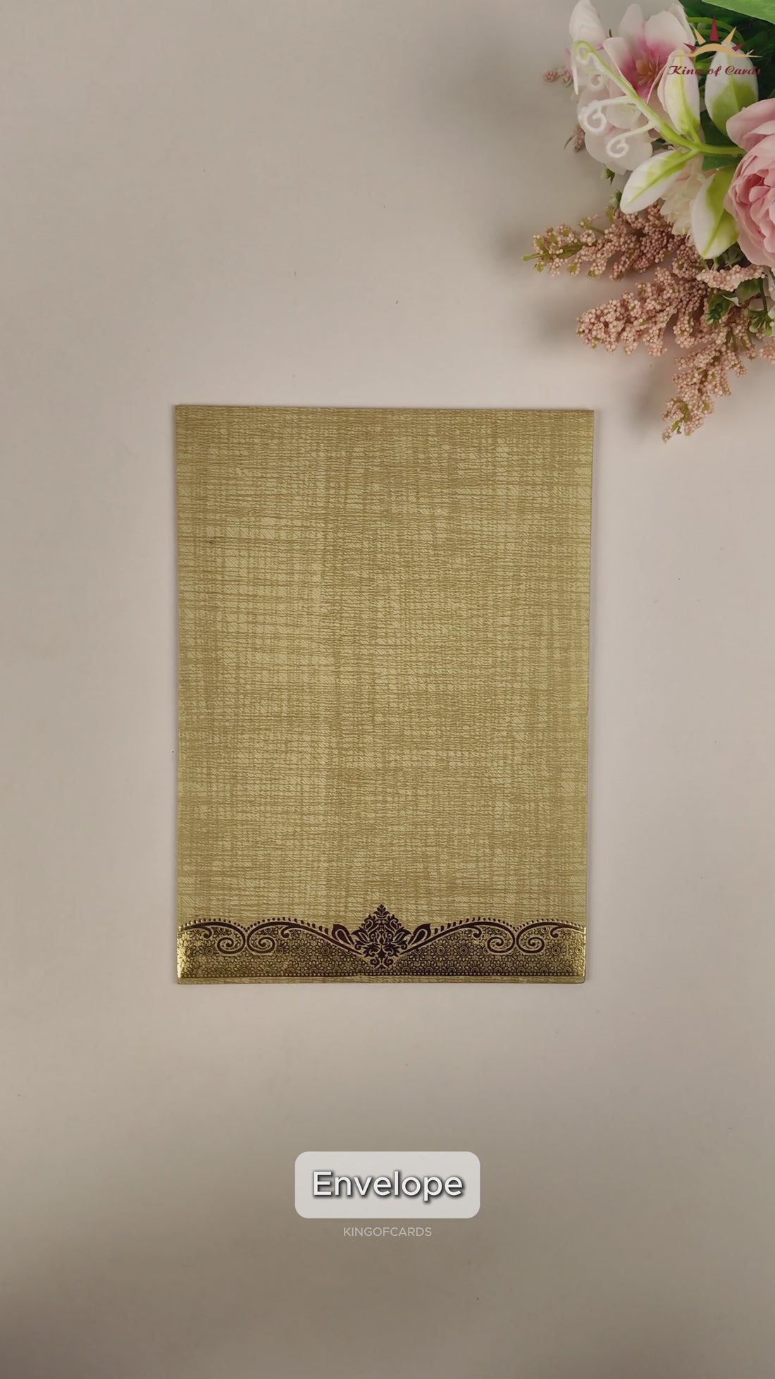 Gold Ganesha Invitation Card-KNCM24NG