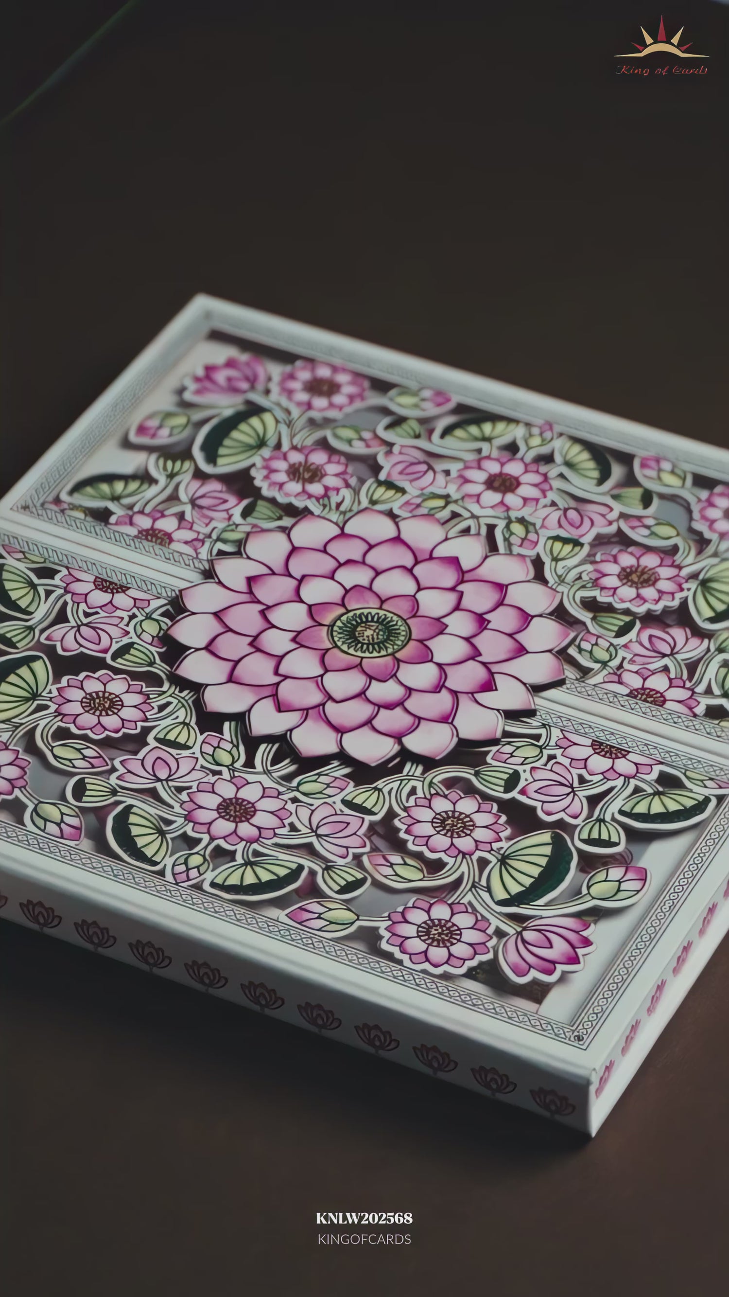White Lotus Floral Premium Luxury Invitation - KNLW202568