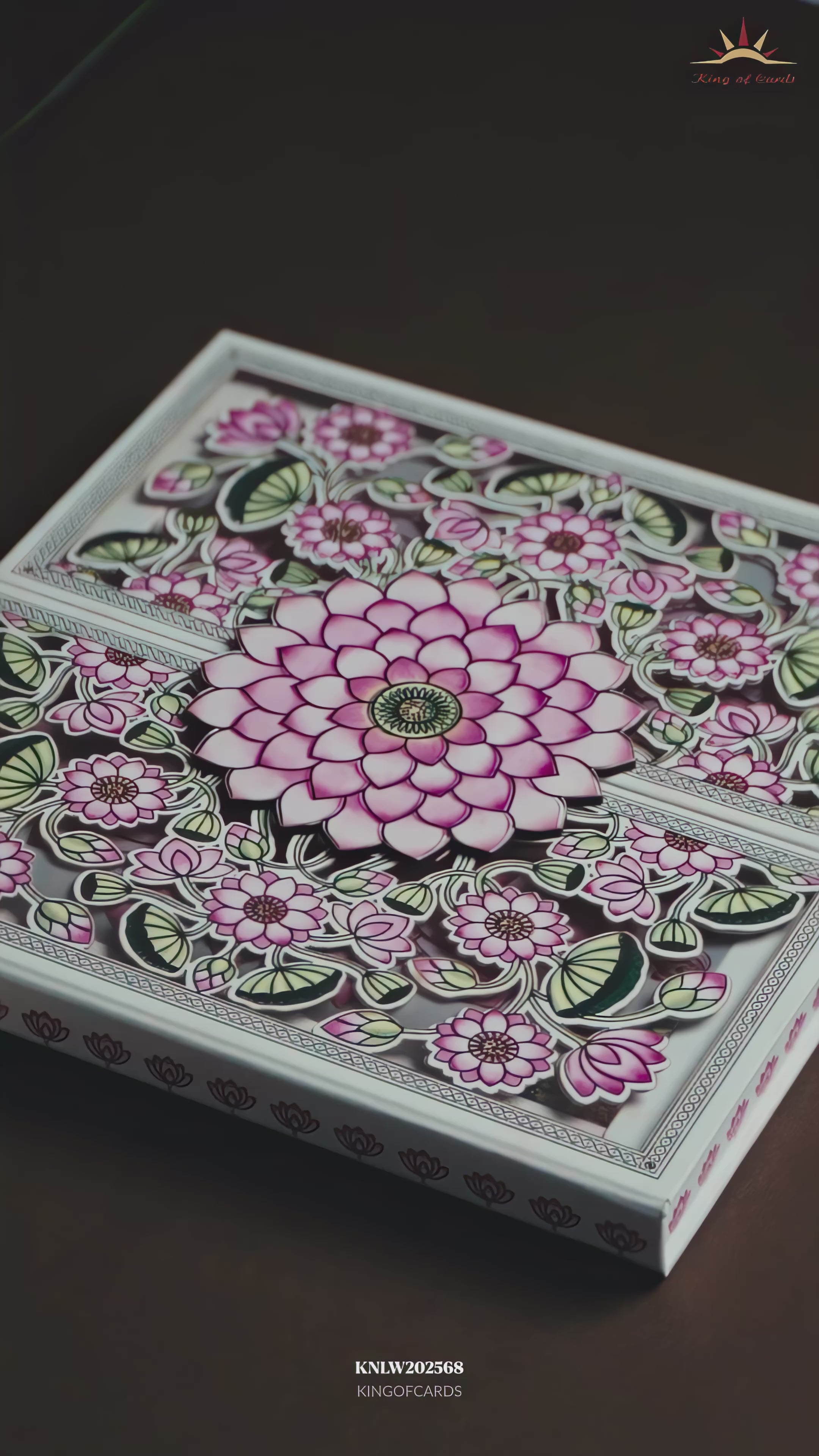 White Lotus Floral Premium Luxury Invitation - KNLW202568