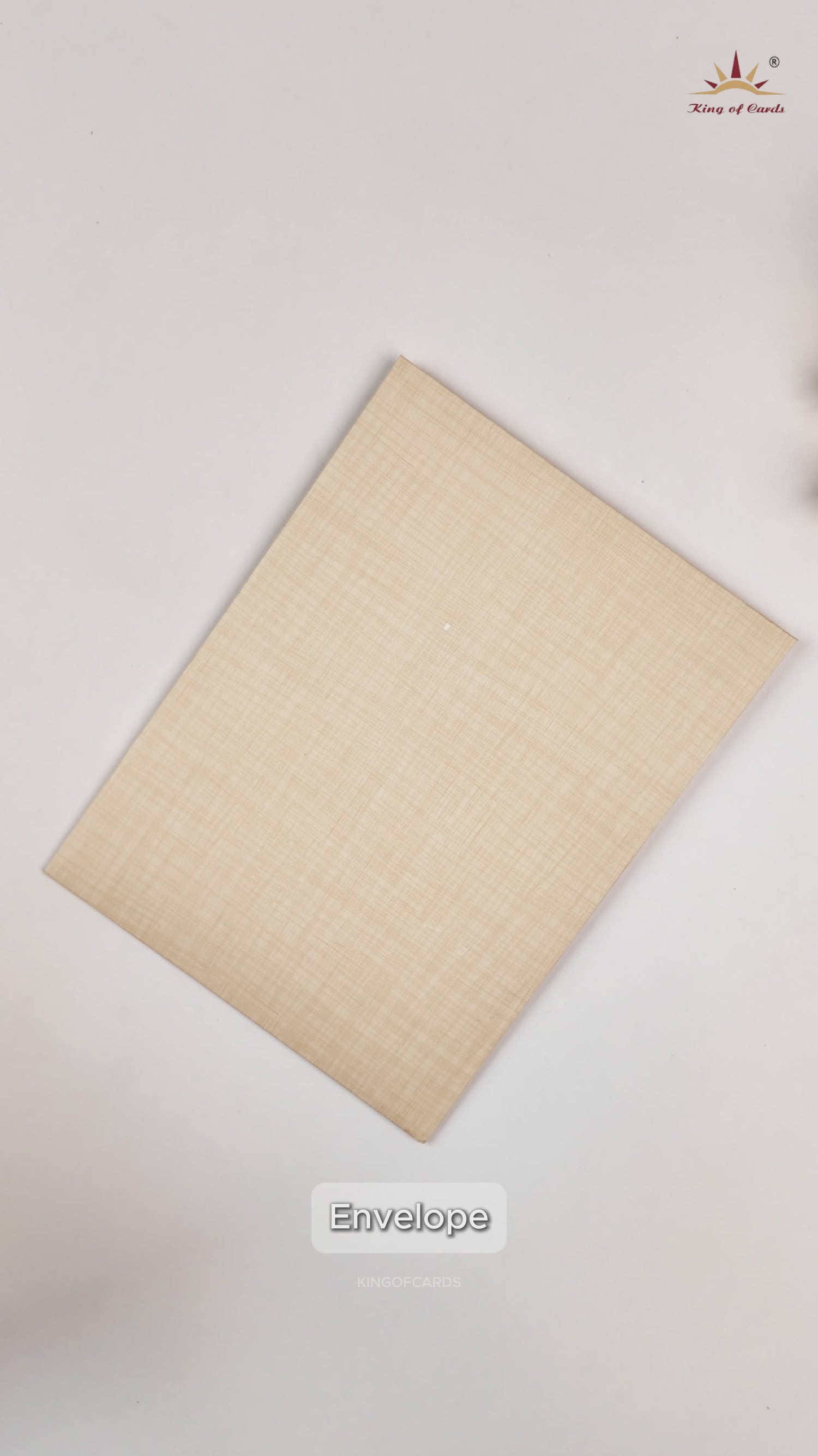 Sandal Laser-Cut Simple Wedding Card - KNK7030S