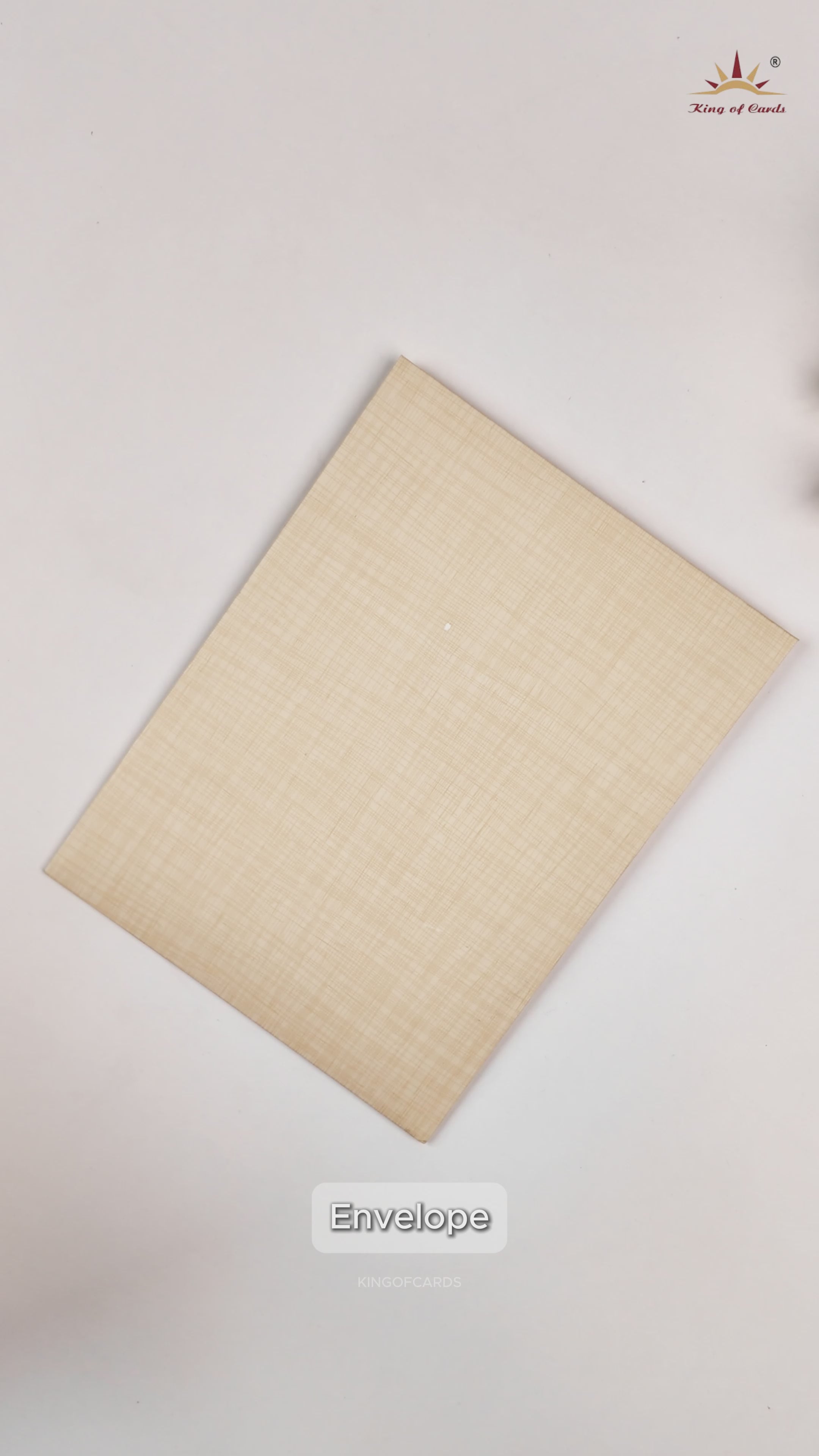 Sandal Laser-Cut Simple Wedding Card - KNK7030S