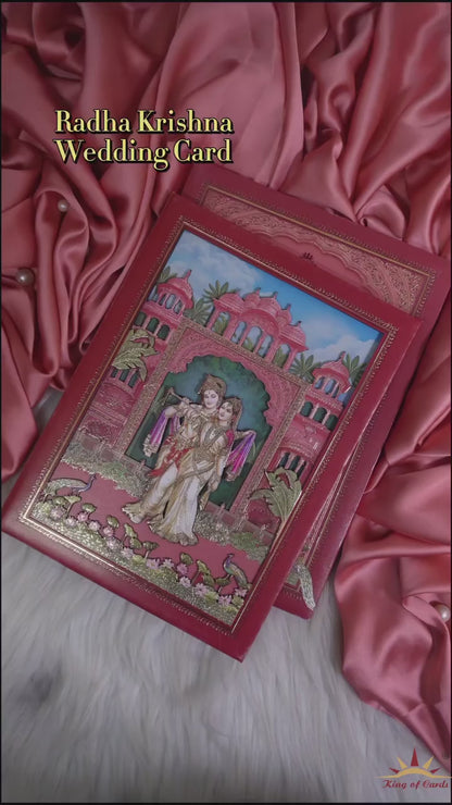 Red MDF Padded Invitation-KSI12390