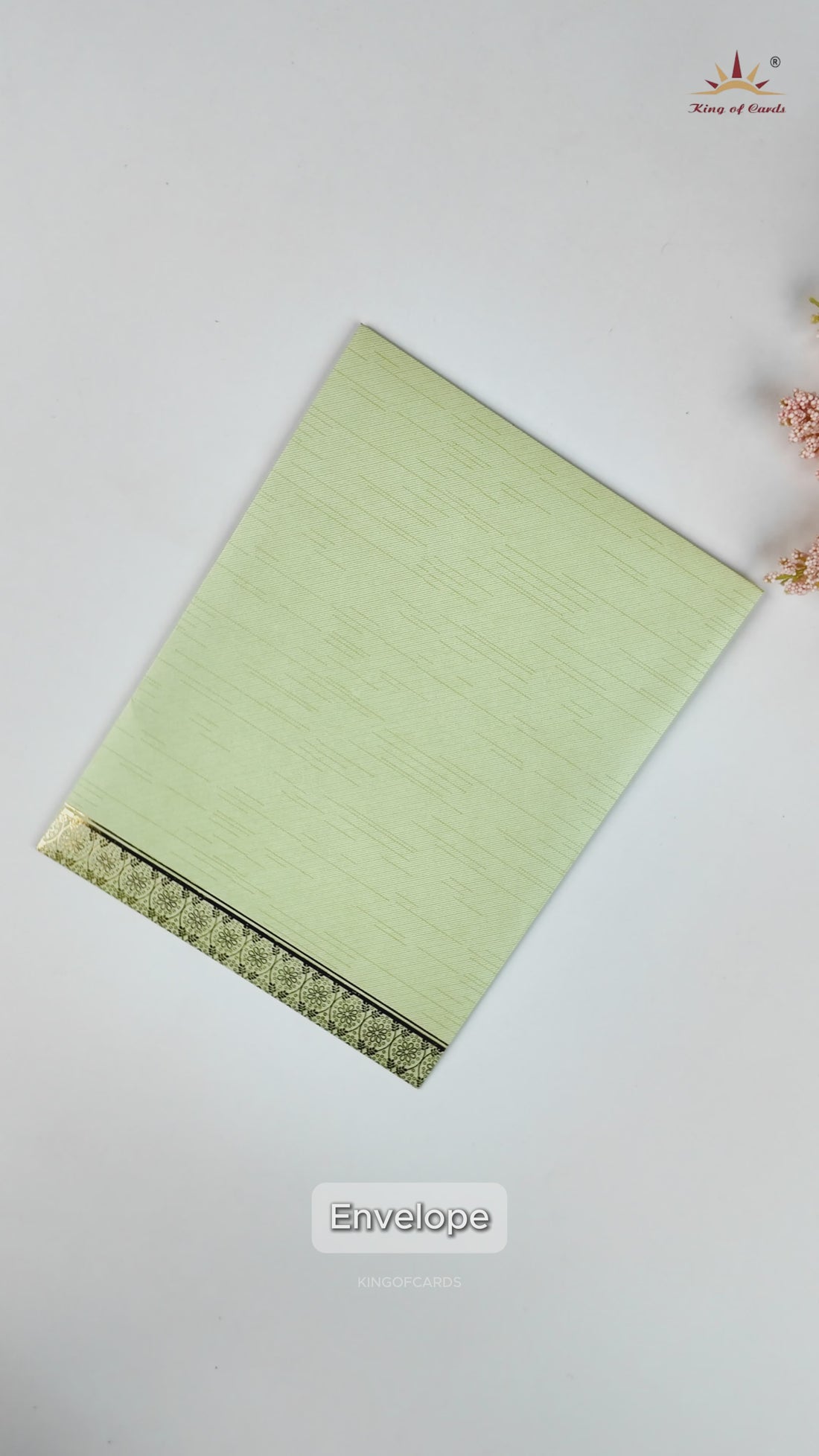 Pista Green Ganesha Wedding Card-KNRM8706N