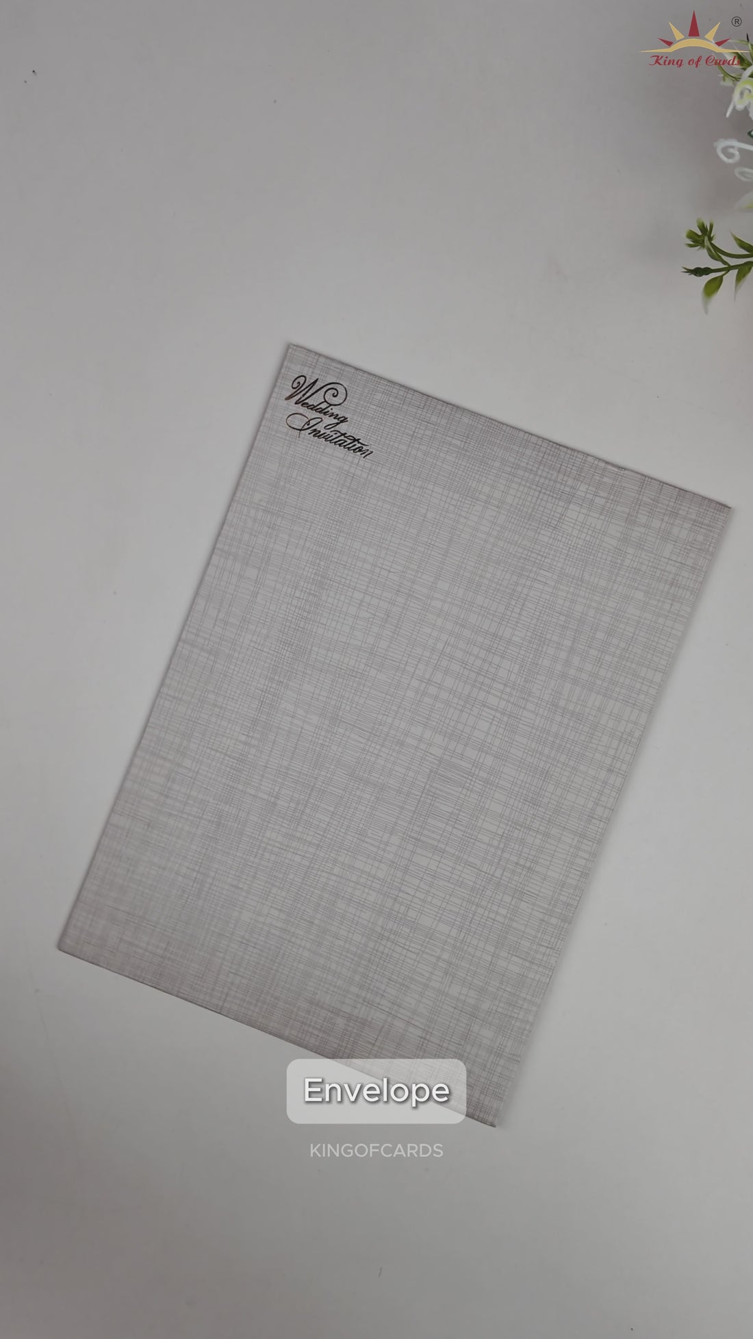Grey Couple Wedding Card - KNCP35GI