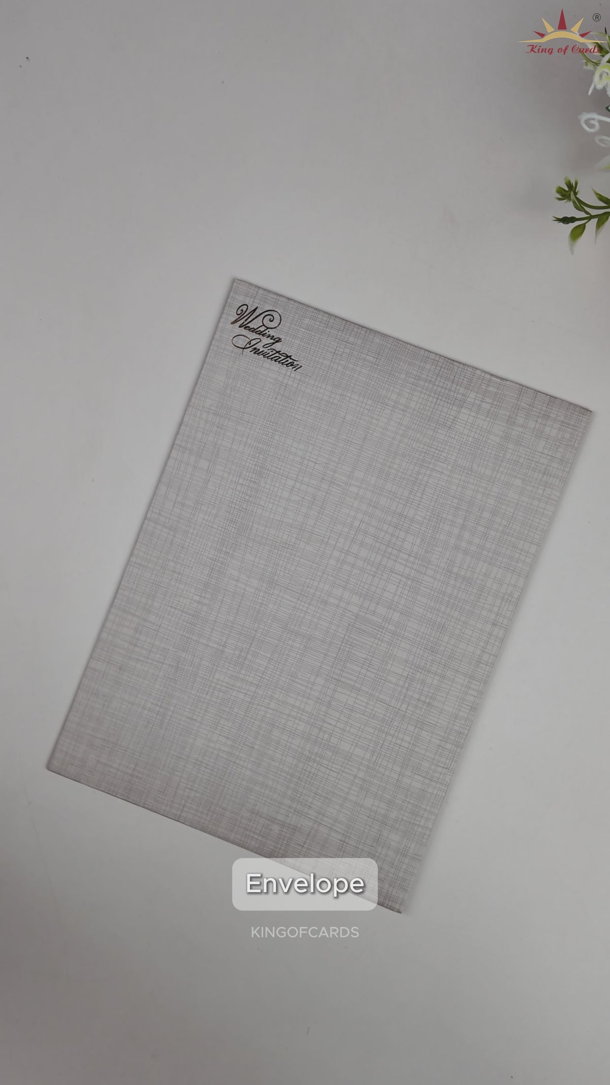 Grey Couple Wedding Card - KNCP35GI