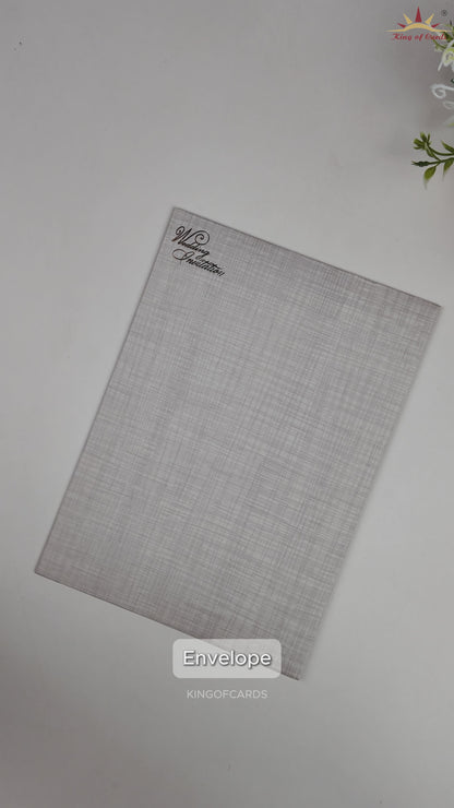 Grey Couple Wedding Card - KNCP35GI