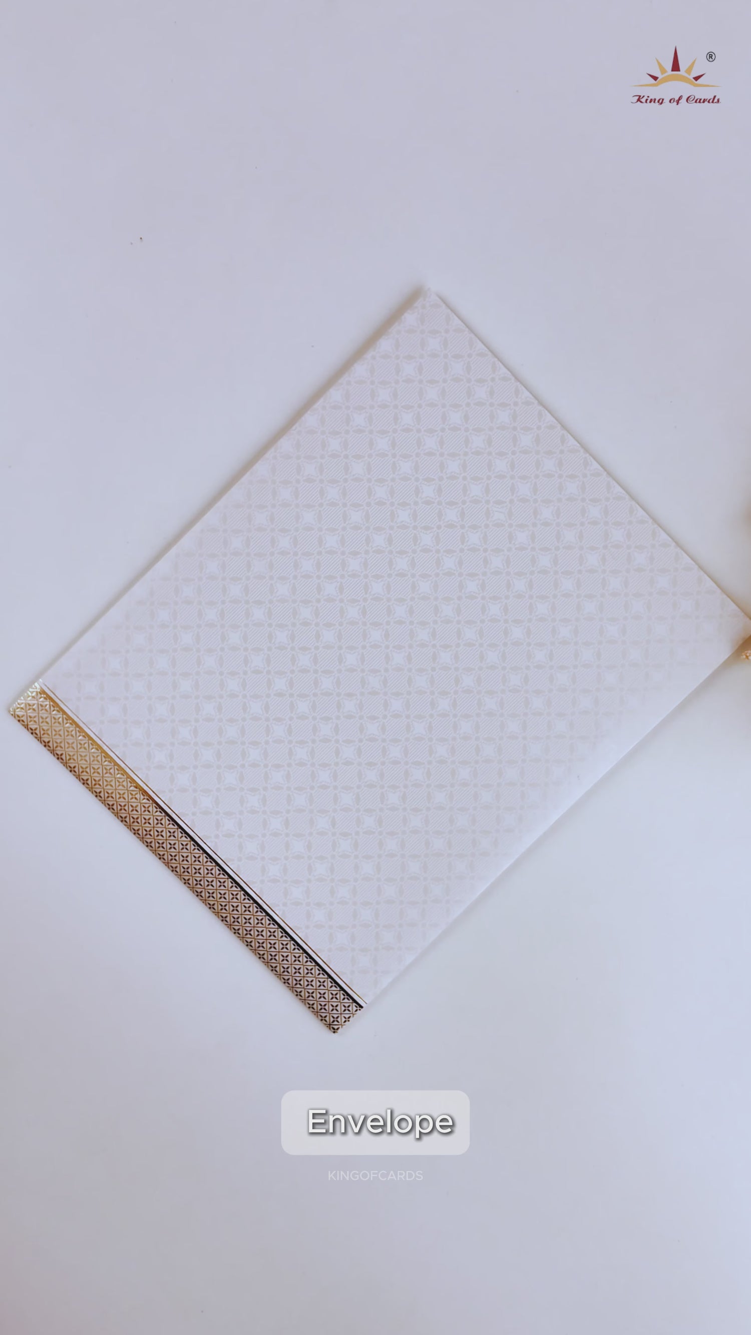 White Laser Cut Ganesha Invitation Card - KNJS2070