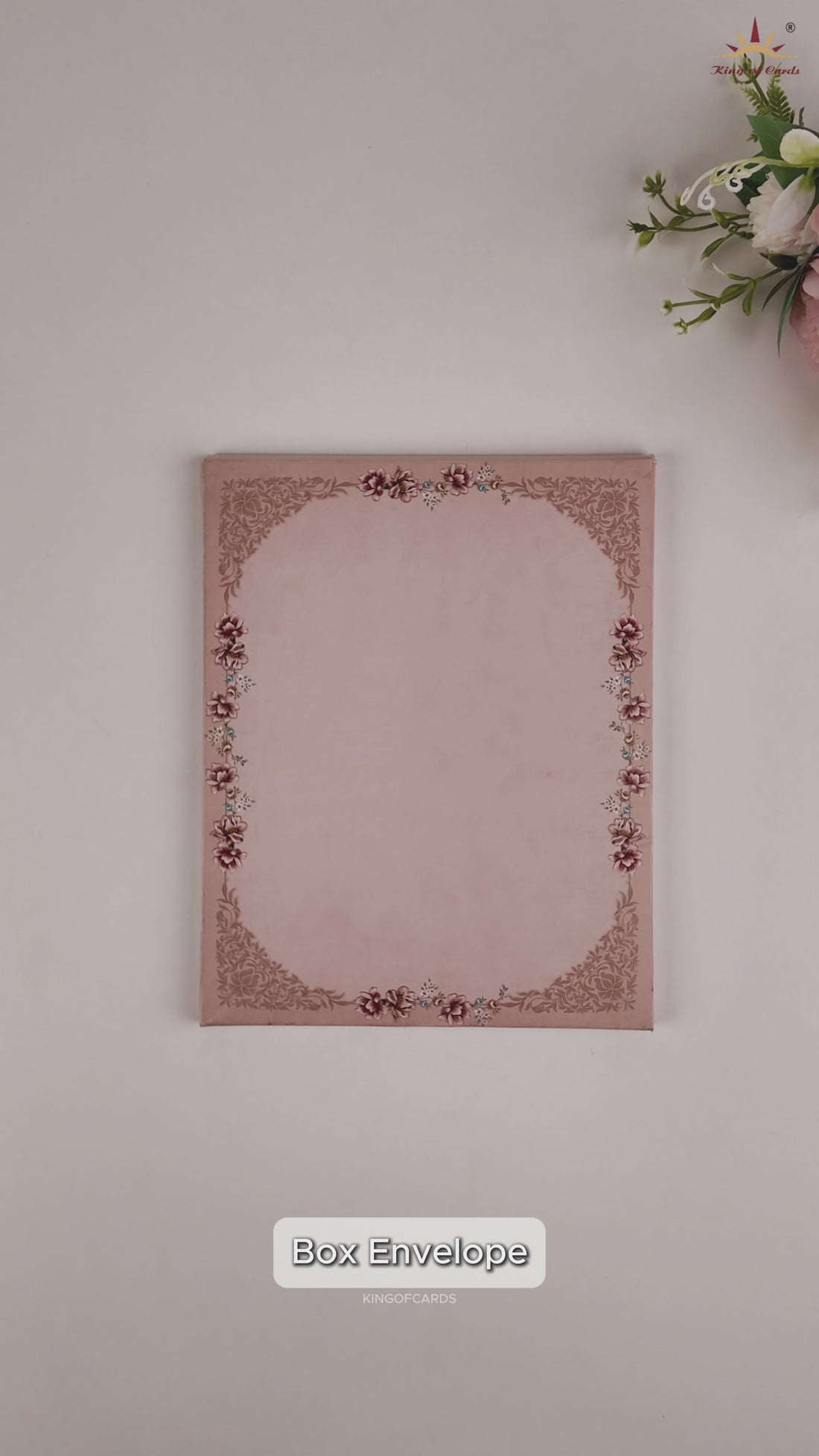 Peach Floral Wedding Invitation -  KAA05160