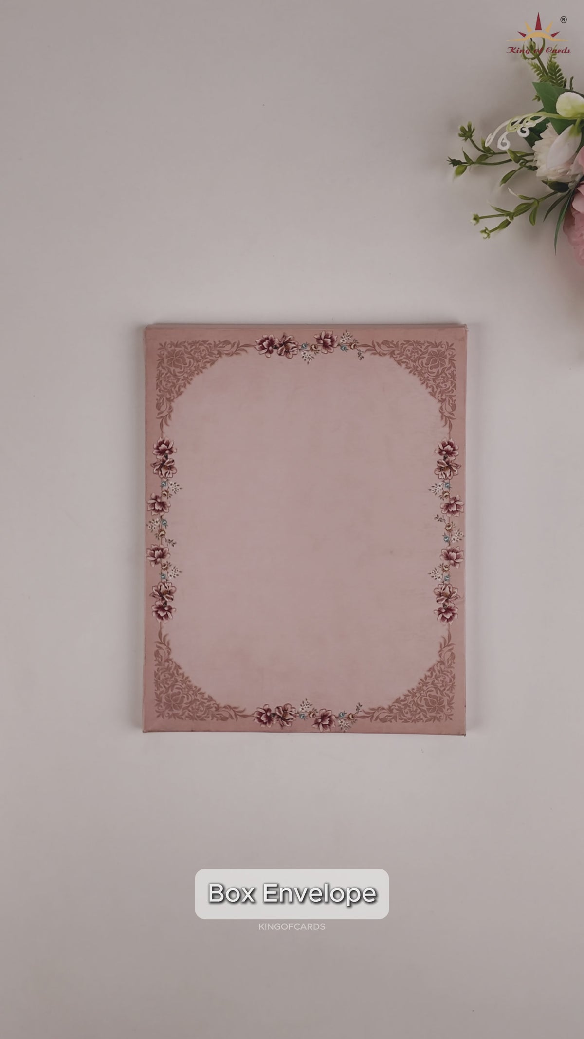 Peach Floral Wedding Invitation -  KAA05160