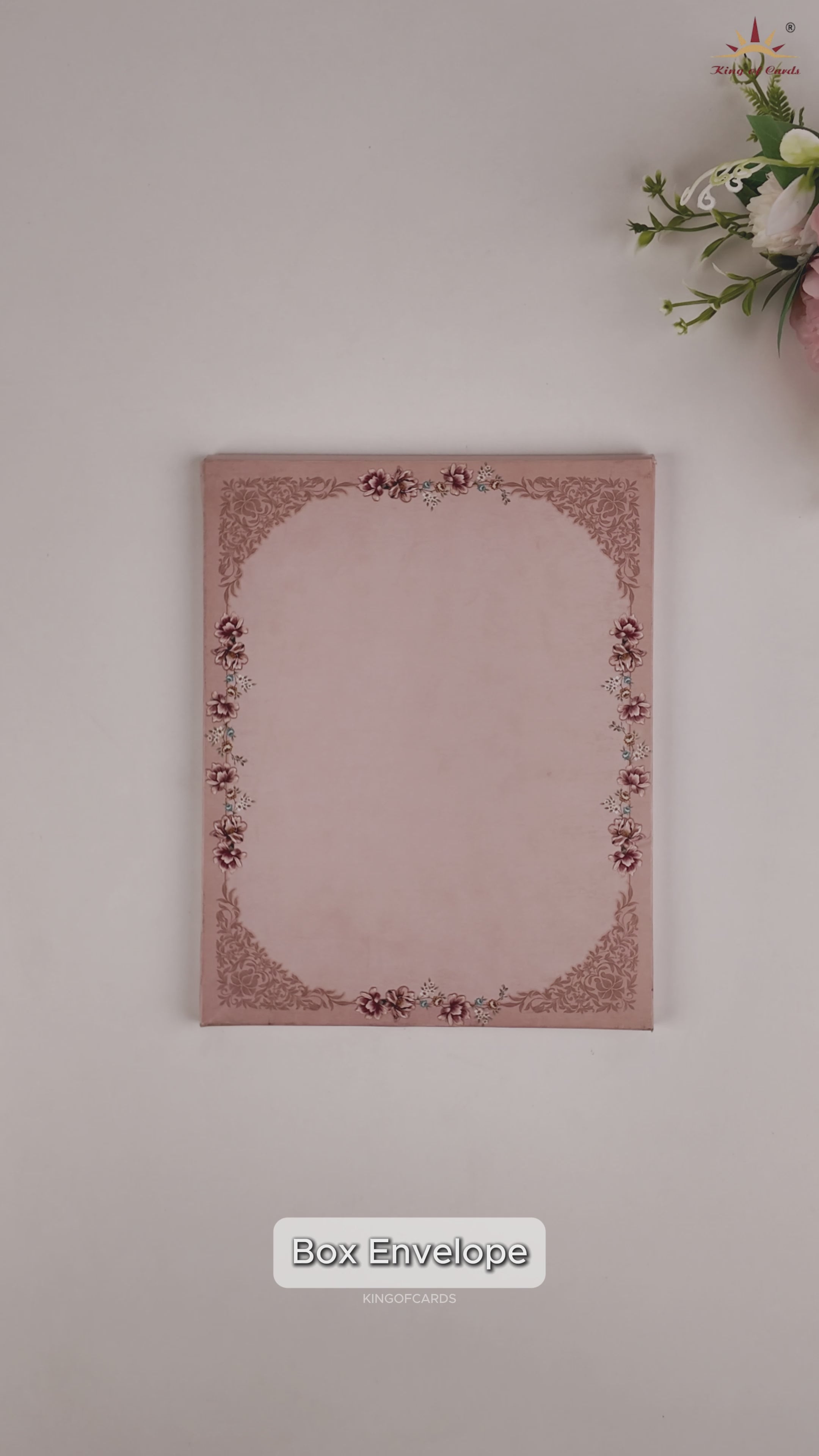 Peach Floral Wedding Invitation -  KAA05160