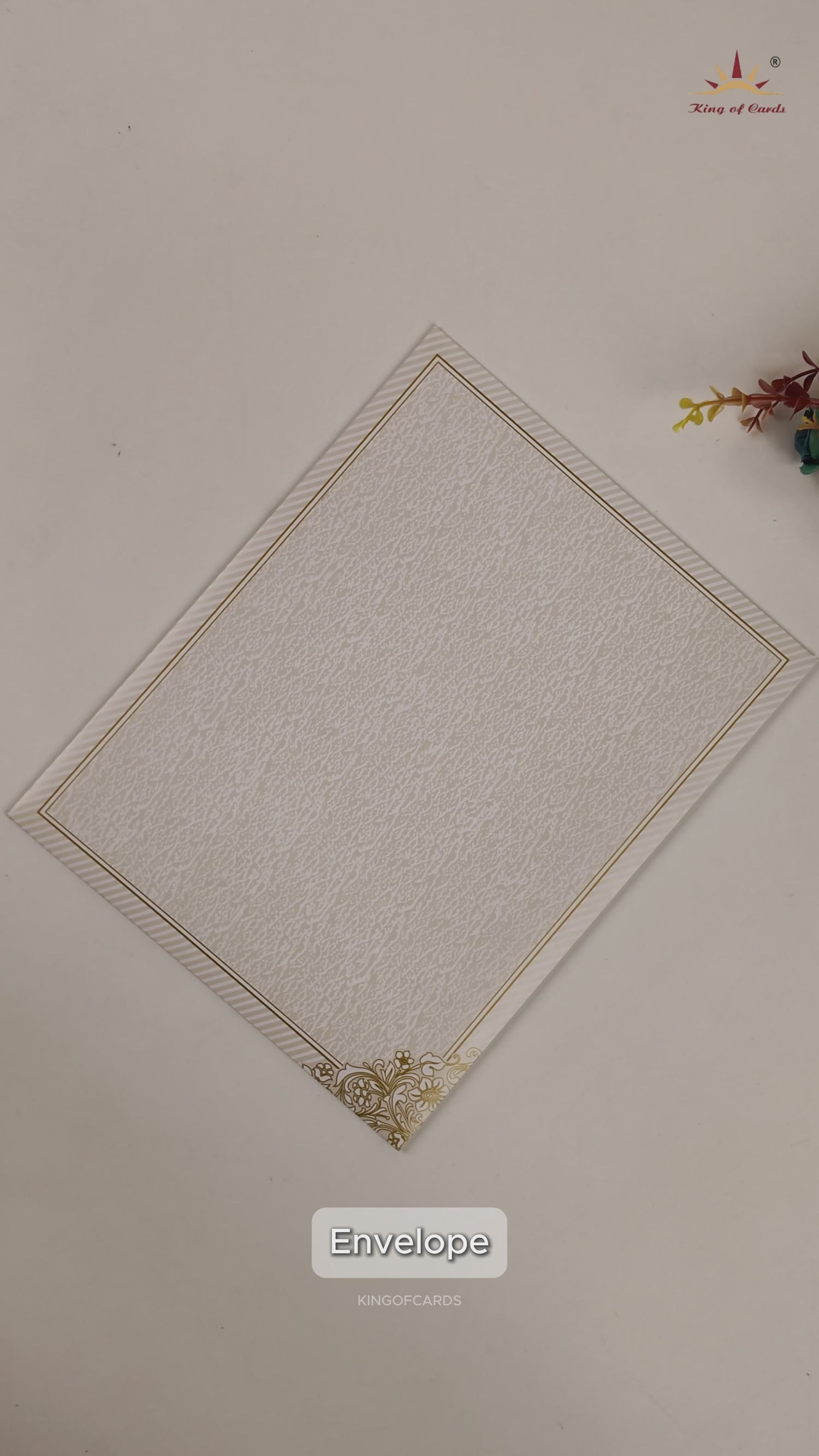 White Floral Laser Cut Wedding Card-KNJS2050