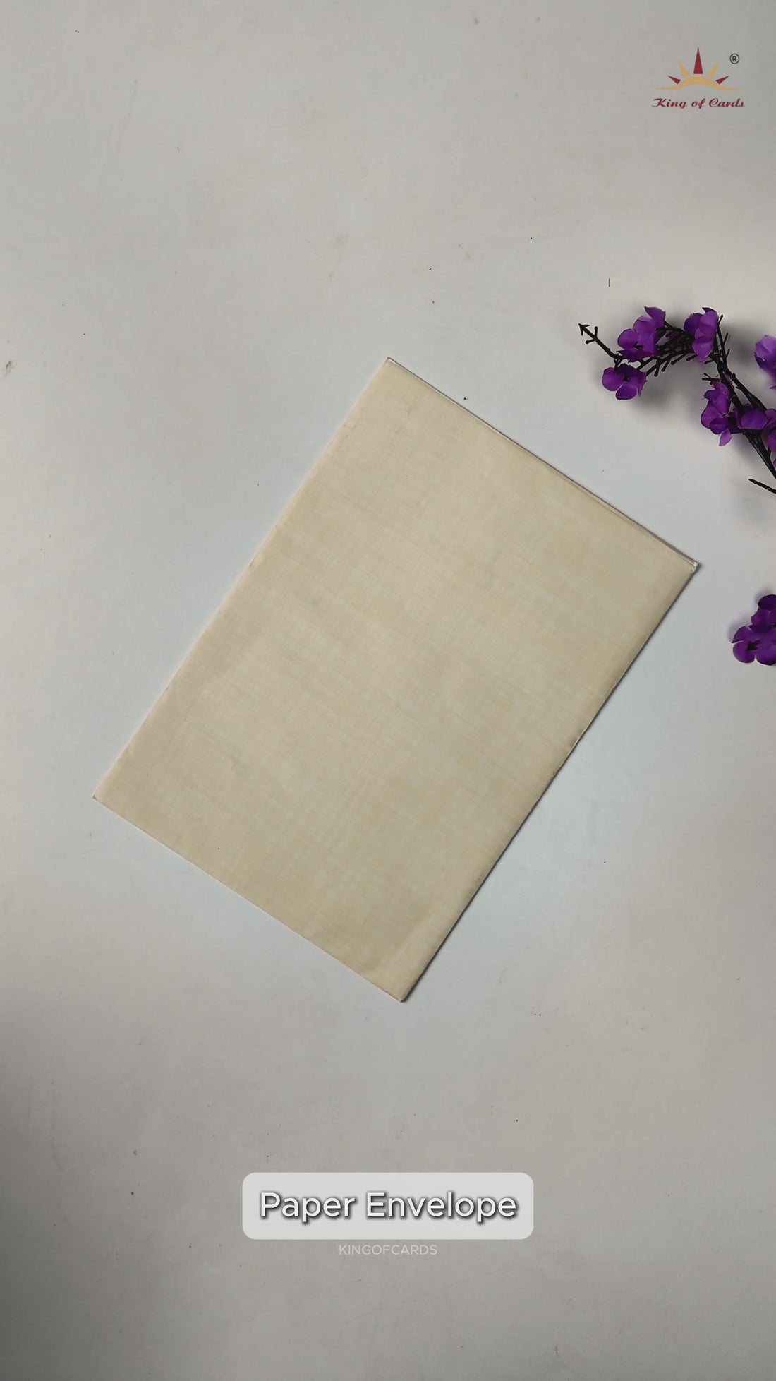 Brown Gold Prince Paper Print With Gold Foiling Baraat Print And Ganesh Sticker-KNPP717N