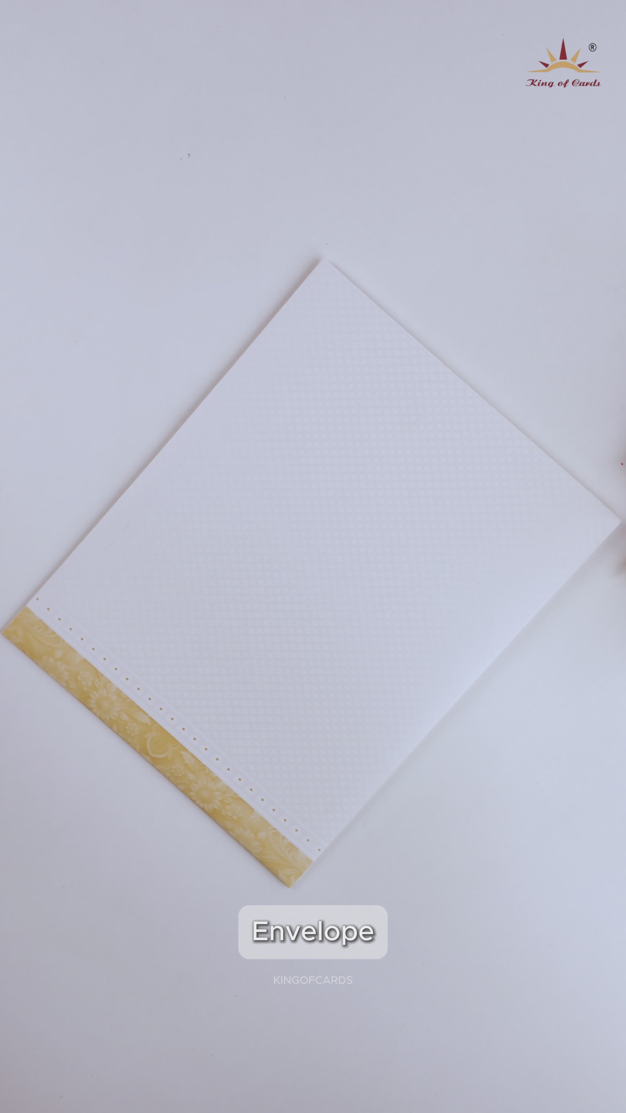 White Ganesha Balaji Padmavathi Wedding Card - KNJS2085Y