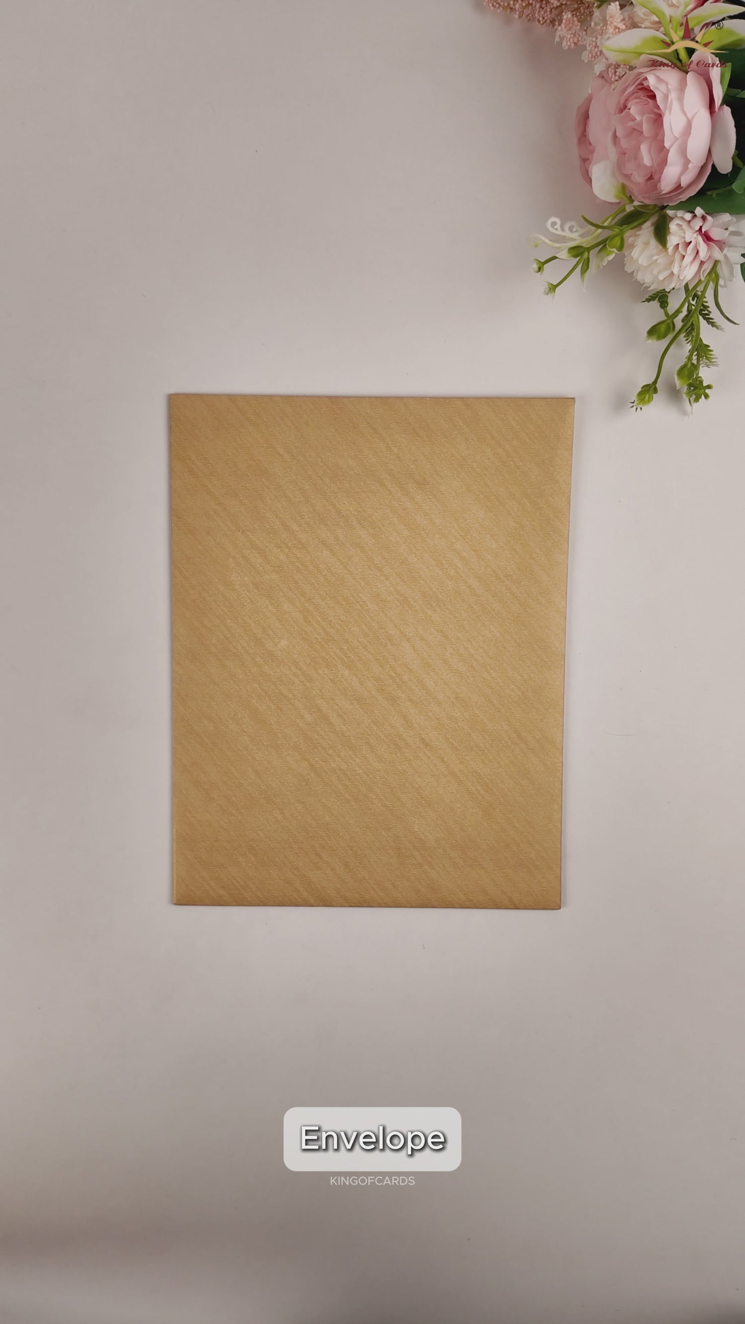 Brown Gold Balaji Padmavathi Wedding Card - KNR5701G