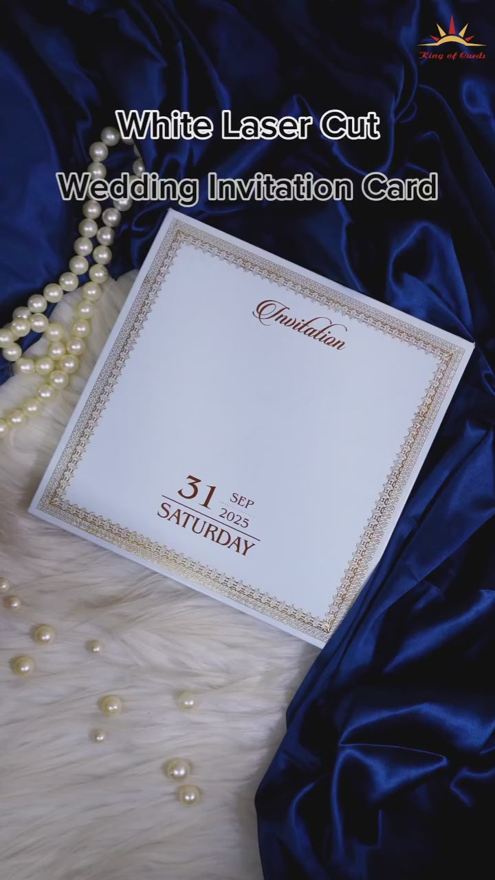 Very Light Blue Wedding Card-KMH0017