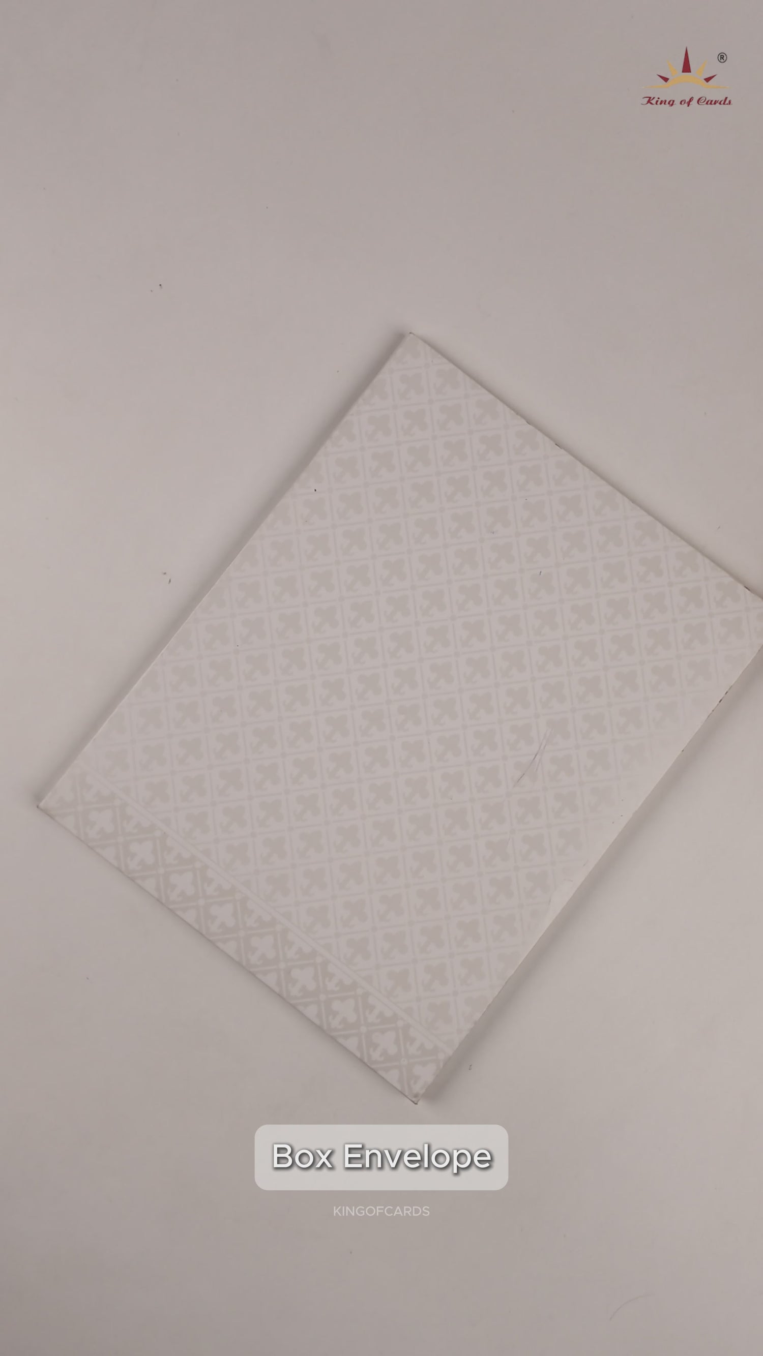 White Laser Cut Box Invitation Card - KNK4104W