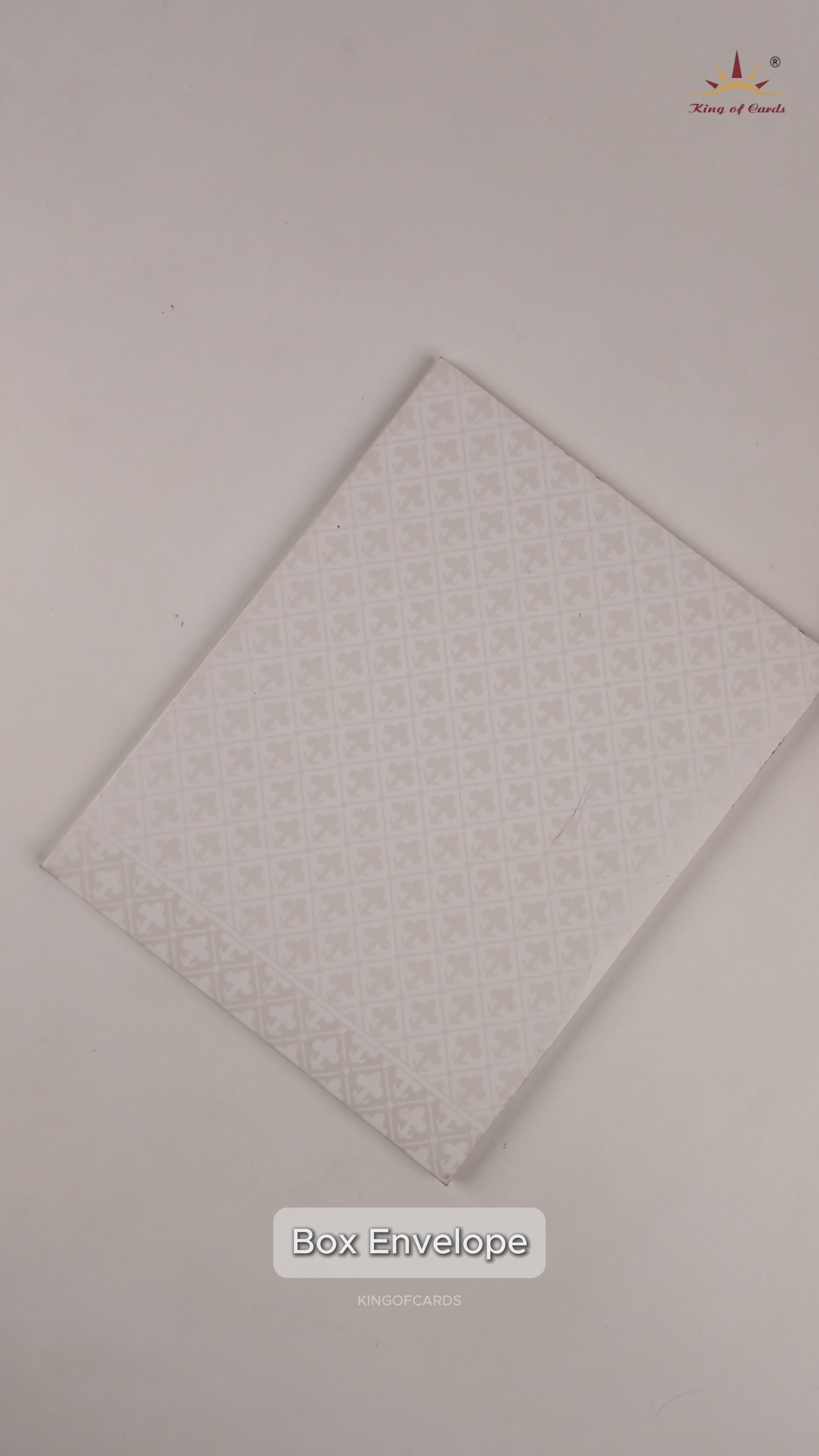 White Laser Cut Box Invitation Card - KNK4104W