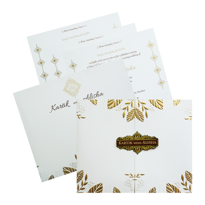 White Door Kind Wedding Card-King of Cards