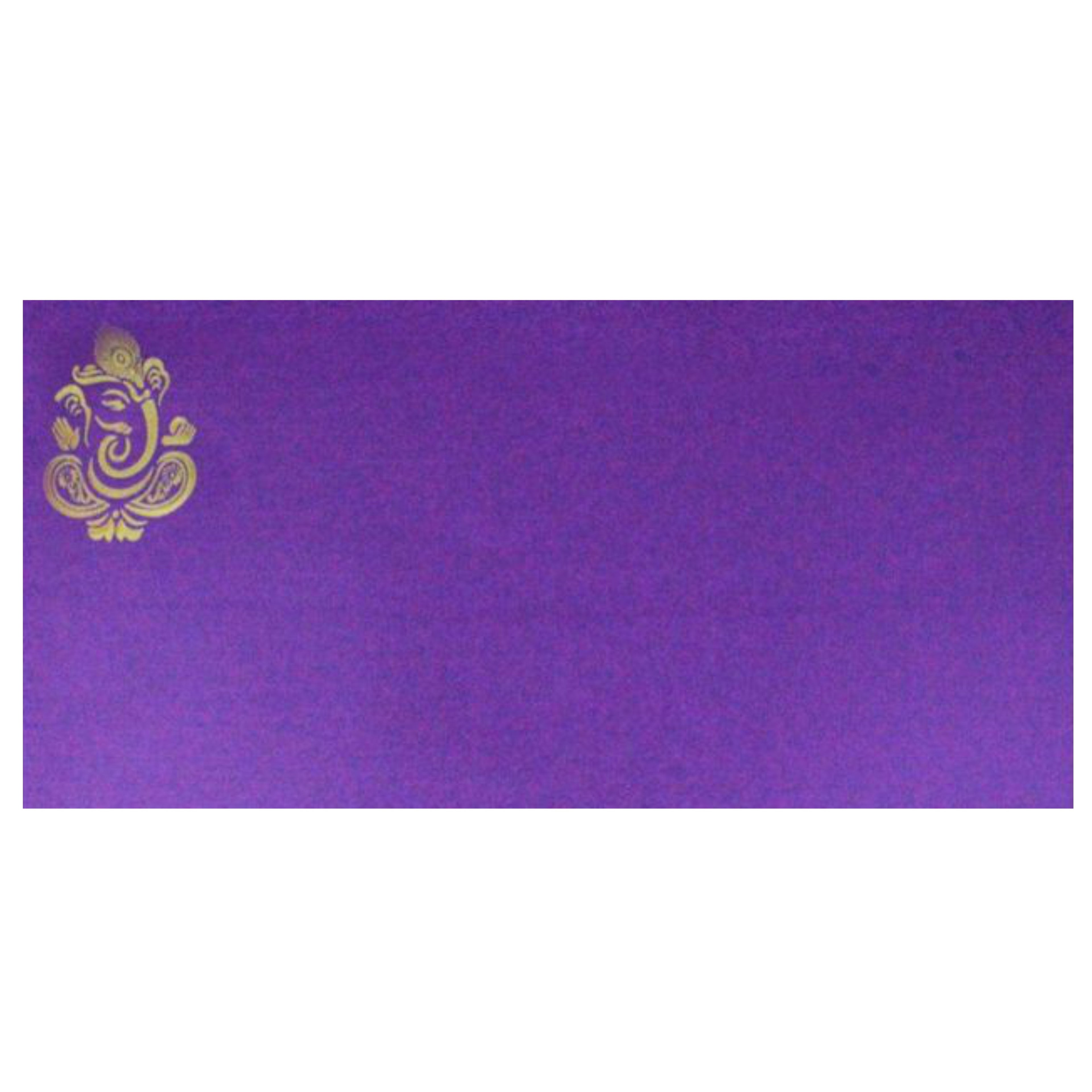 Violet Ganesha Invitation Card-KNK20051