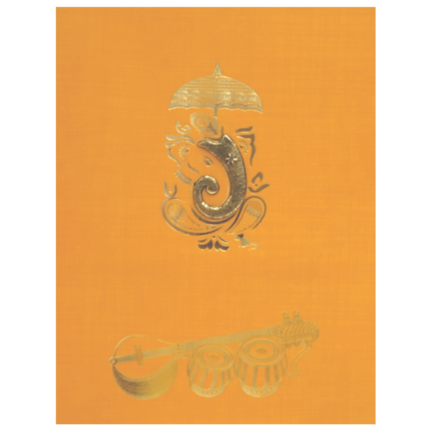 Orange Metallic Invitation Card-KNK50250