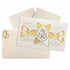Gold Wolly Flower Ganesha Invitation Card-King of Cards
