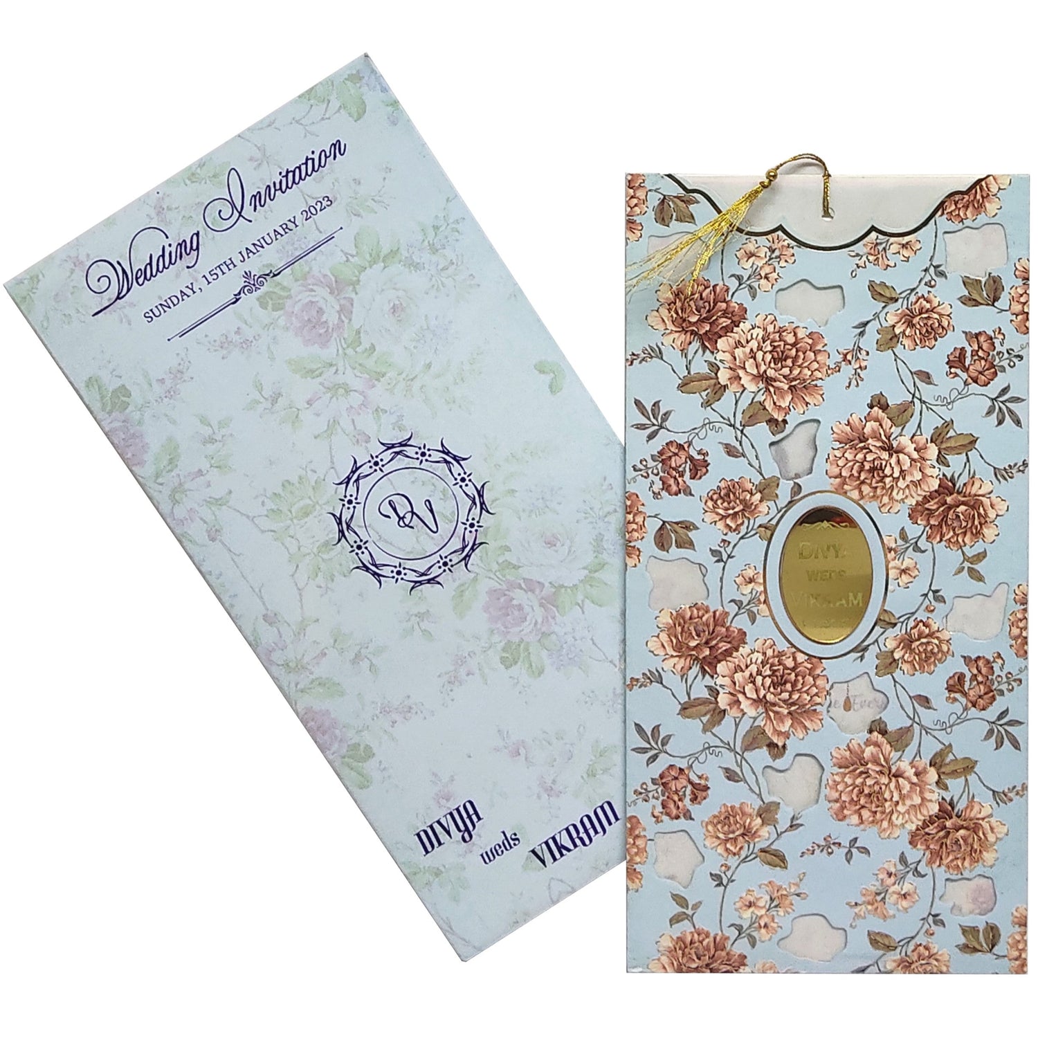 Celebrate your union in style with our high-end wedding cards that feature sumptuous textures, and premium materials. Our panache invitations cards are inescapable to your eyes.