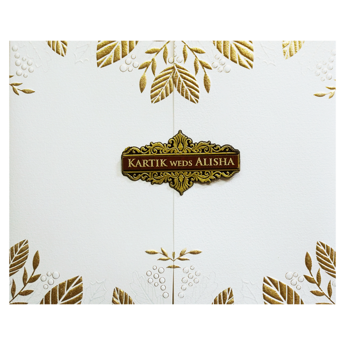 White Door Kind Wedding Card-King of Cards