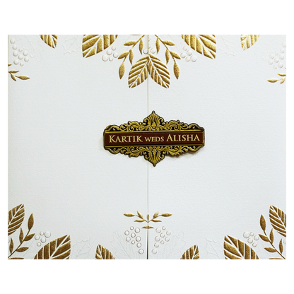 White Door Kind Wedding Card-King of Cards