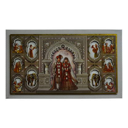 Grey Royal Wedding Padded Card-King of Cards