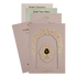 Lavender Gold Arch Floral Padded Wedding Card-KSI64490