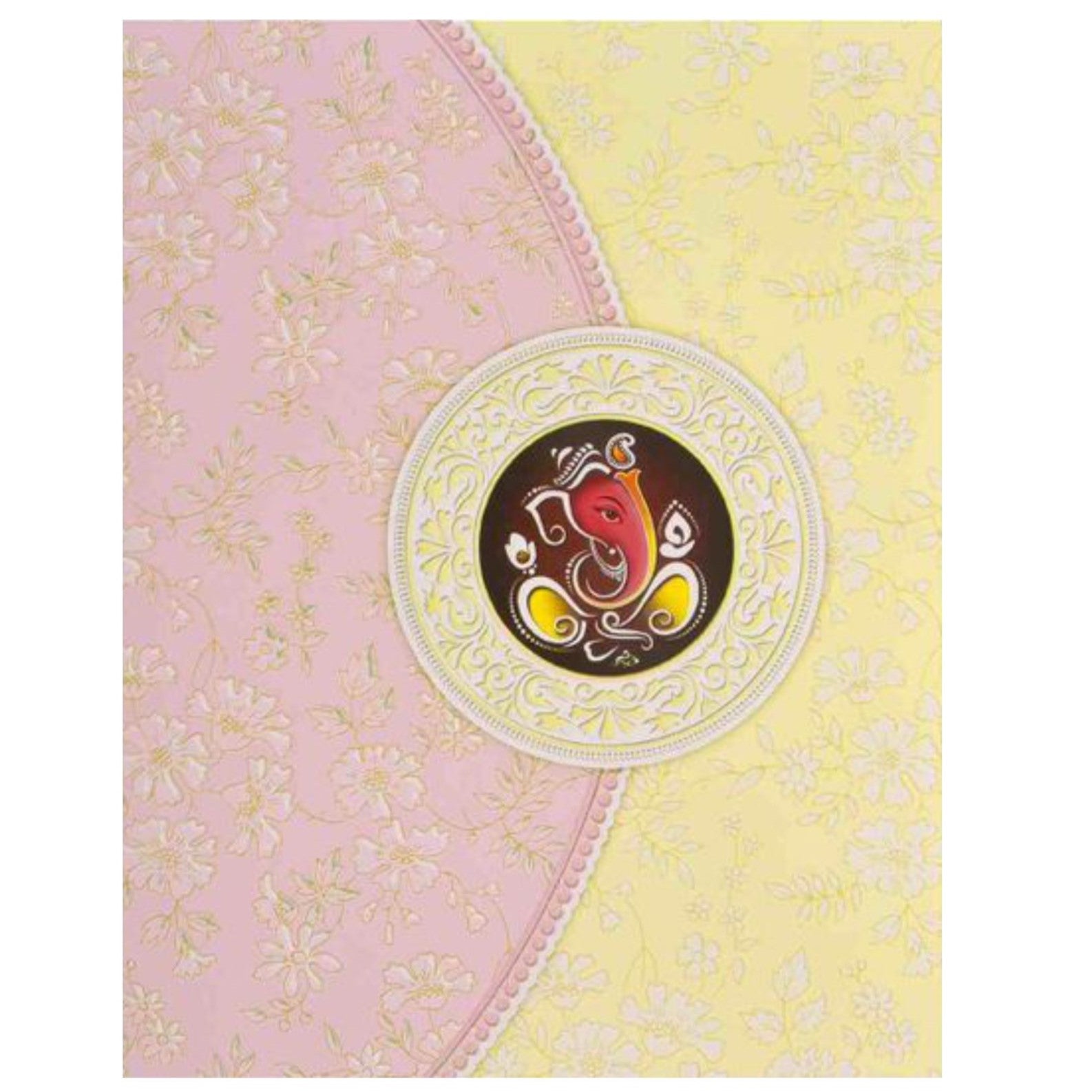 Gold GaneshaInvitation Card