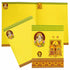 Yellow Classic Offset Balaji Padmavathi With Ganesha Invitation-KNK10780-King of Cards