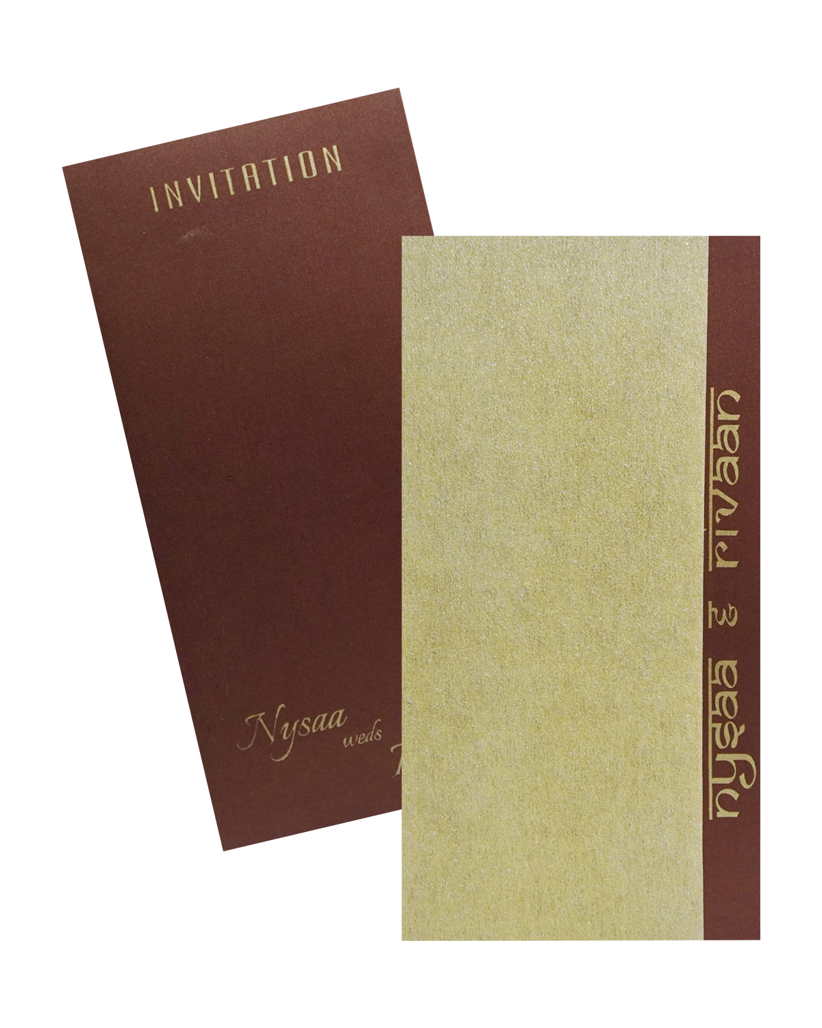 Brown Single Sheet Invitation-KRCS7230