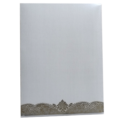 Grey Single Sheet Invitation Card-King of Cards