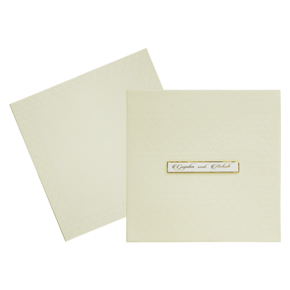 Corn Silk Yellow Padded invitation Card-King of Cards
