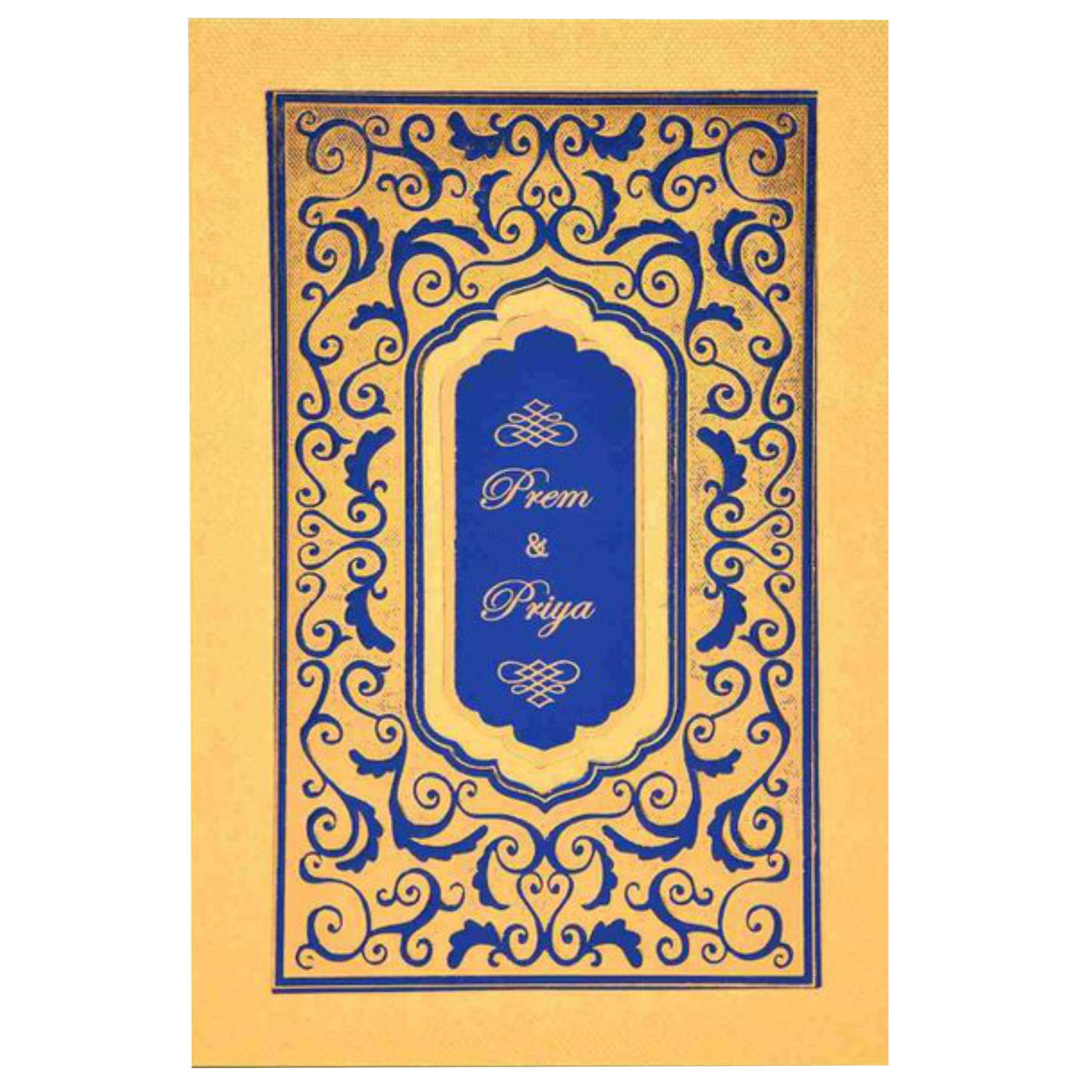 Blue Padding Invitation Card-Knk1870