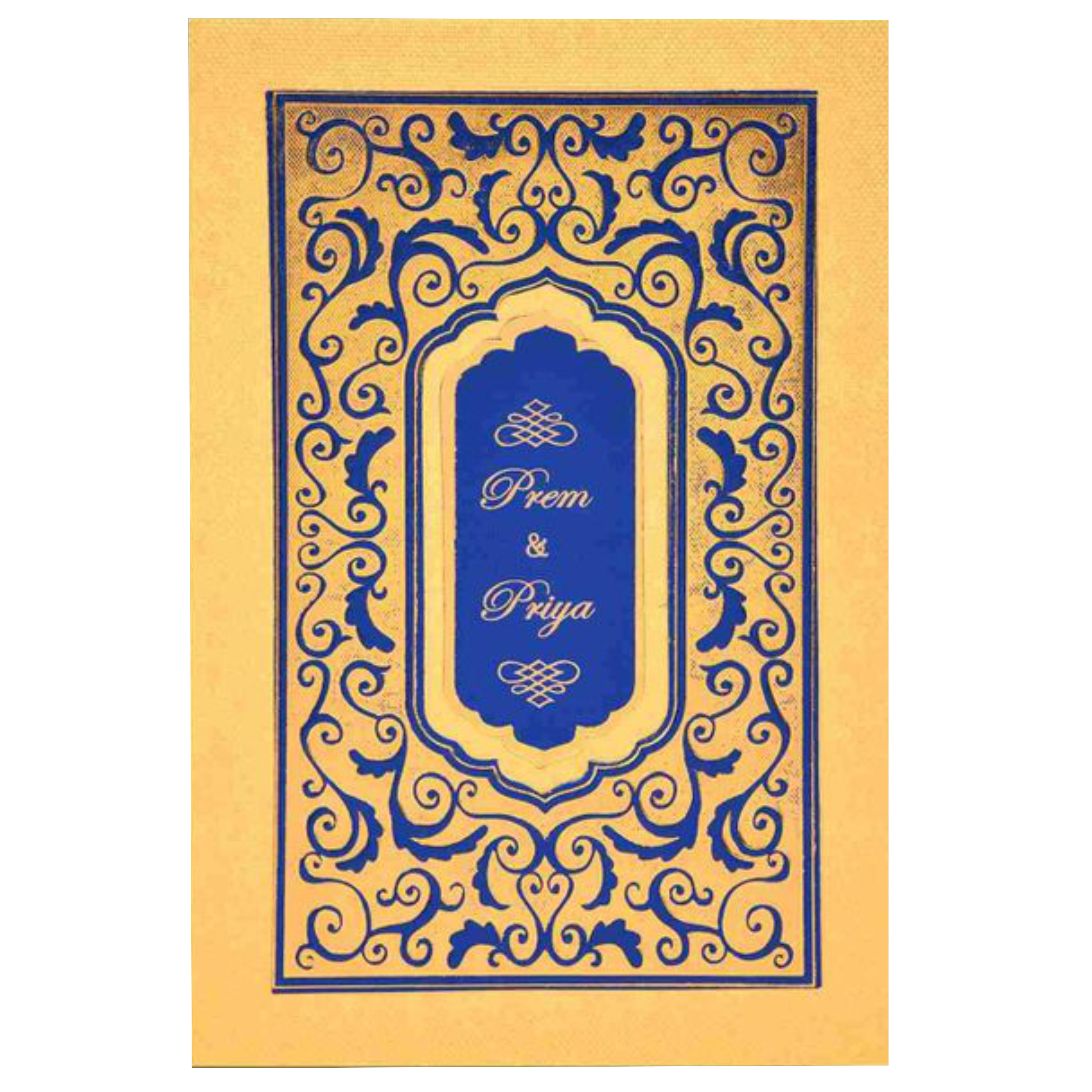 Blue Padding Invitation Card-Knk1870