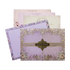 Purple Floral Padded Wedding Card-KSH72930