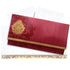 Gold Foiling Floral Design With Maroon Shaded Personal Wedding Card - KNHM813S-King of Cards