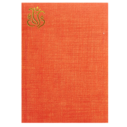 Classic Yellow Shading With Cut Ganesha Wedding Card-King of Cards