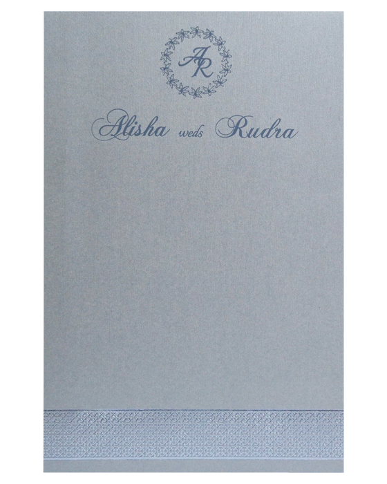 Grey Textured Single Card-King of Cards