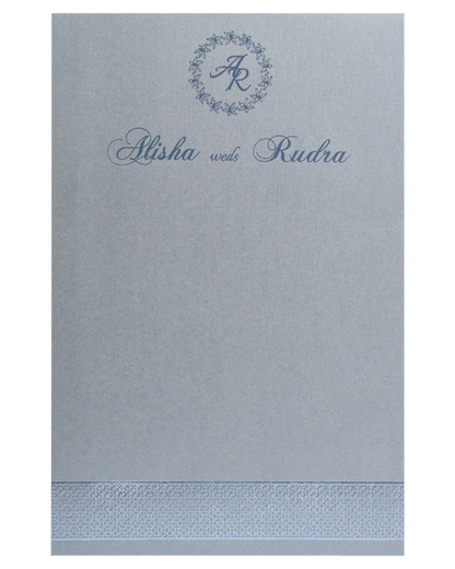 Grey Textured Single Card-King of Cards