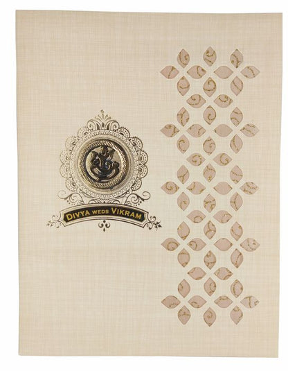 Sandal Metallic Die Cut Sandal Wolly With Ganesha-KNK9402S-King of Cards