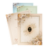 Cream Floral Embossed Padded Wedding Card-KSI64080