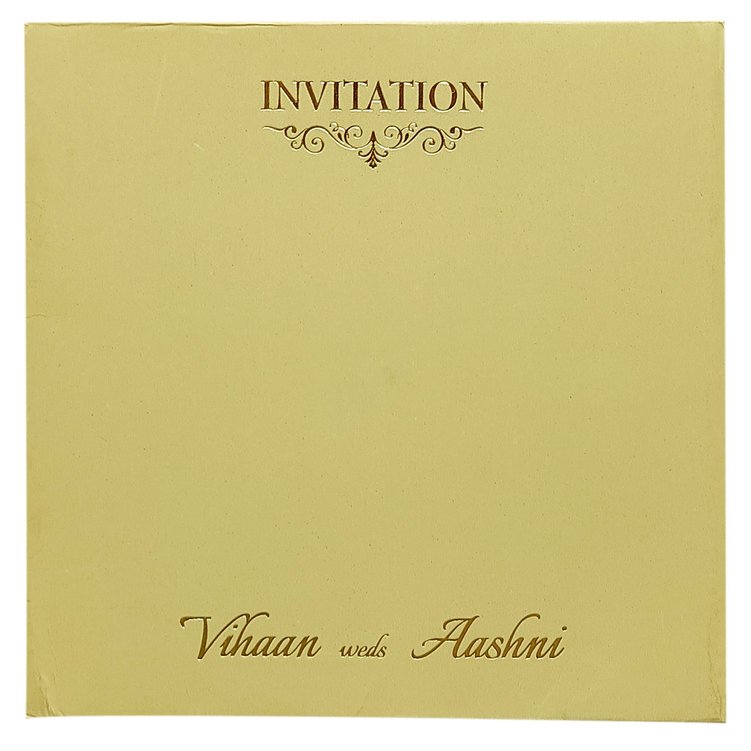 Sandal Door Padded Invitation Card-KRC29680