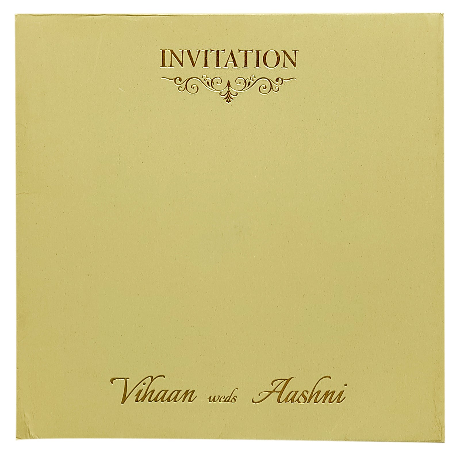 Sandal Door Padded Invitation Card-KRC29680