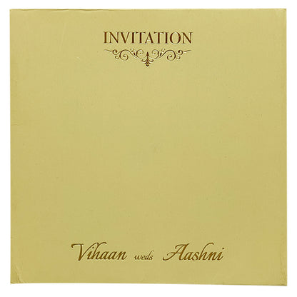 Sandal Door Padded Invitation Card-KRC29680